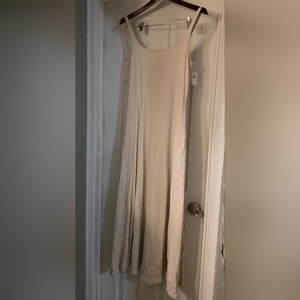Old Navy Elegant Cream Maxi Dress